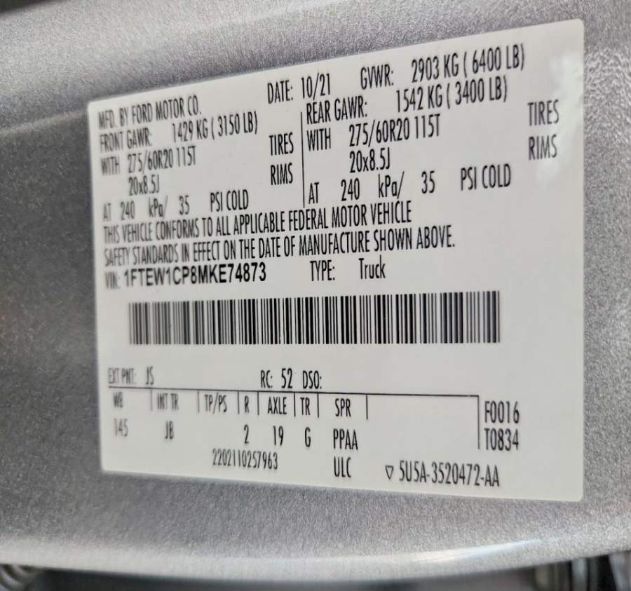 2021 Ford F-150