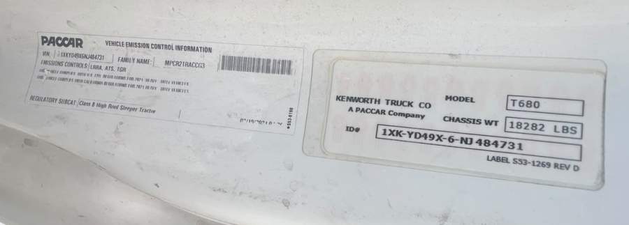 2022 Kenworth T680