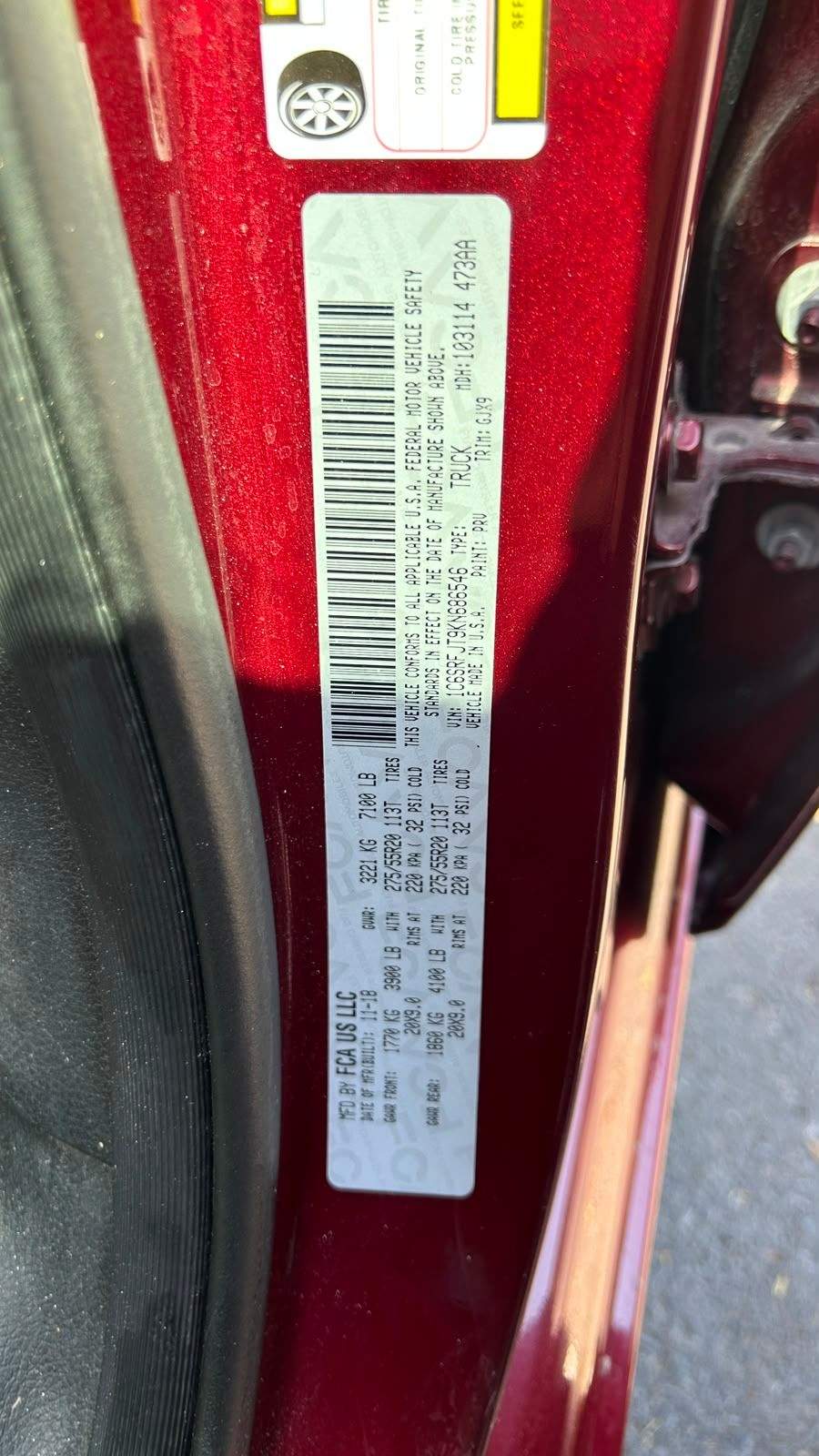 2019 RAM 1500 laramie