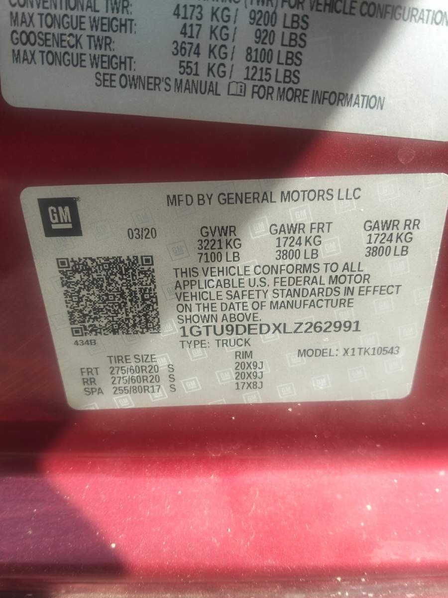 2020 GMC Sierra 1500