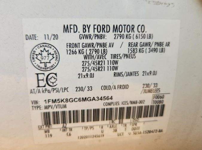 2021 Ford Explorer ST