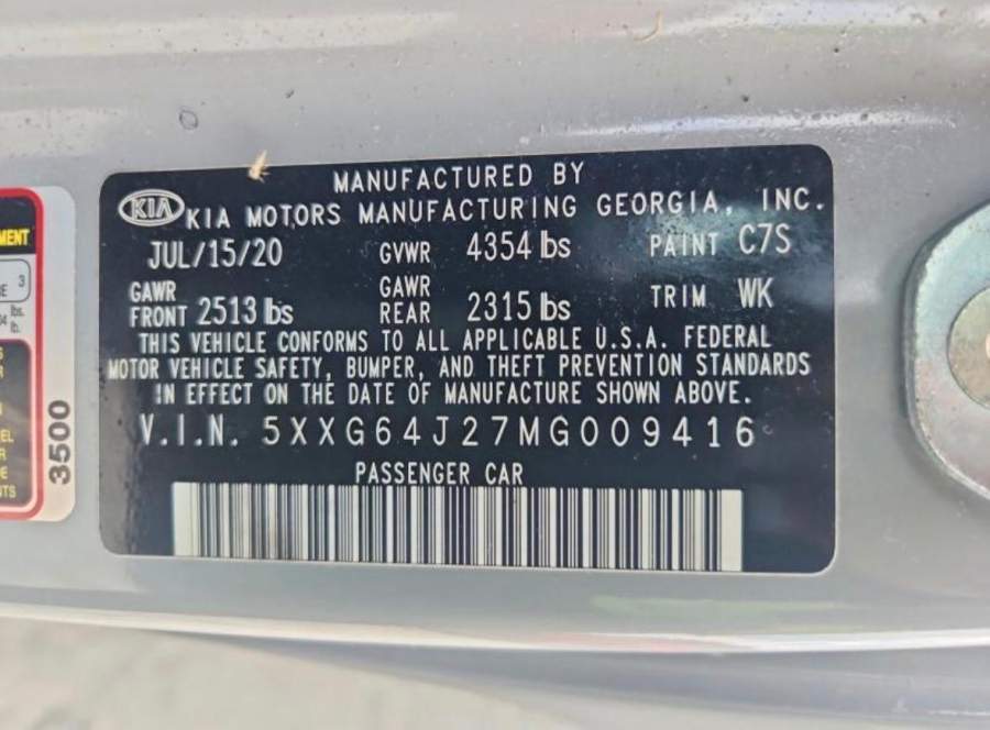 2021 Kia K5