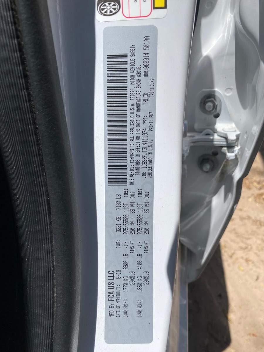2020 RAM 1500