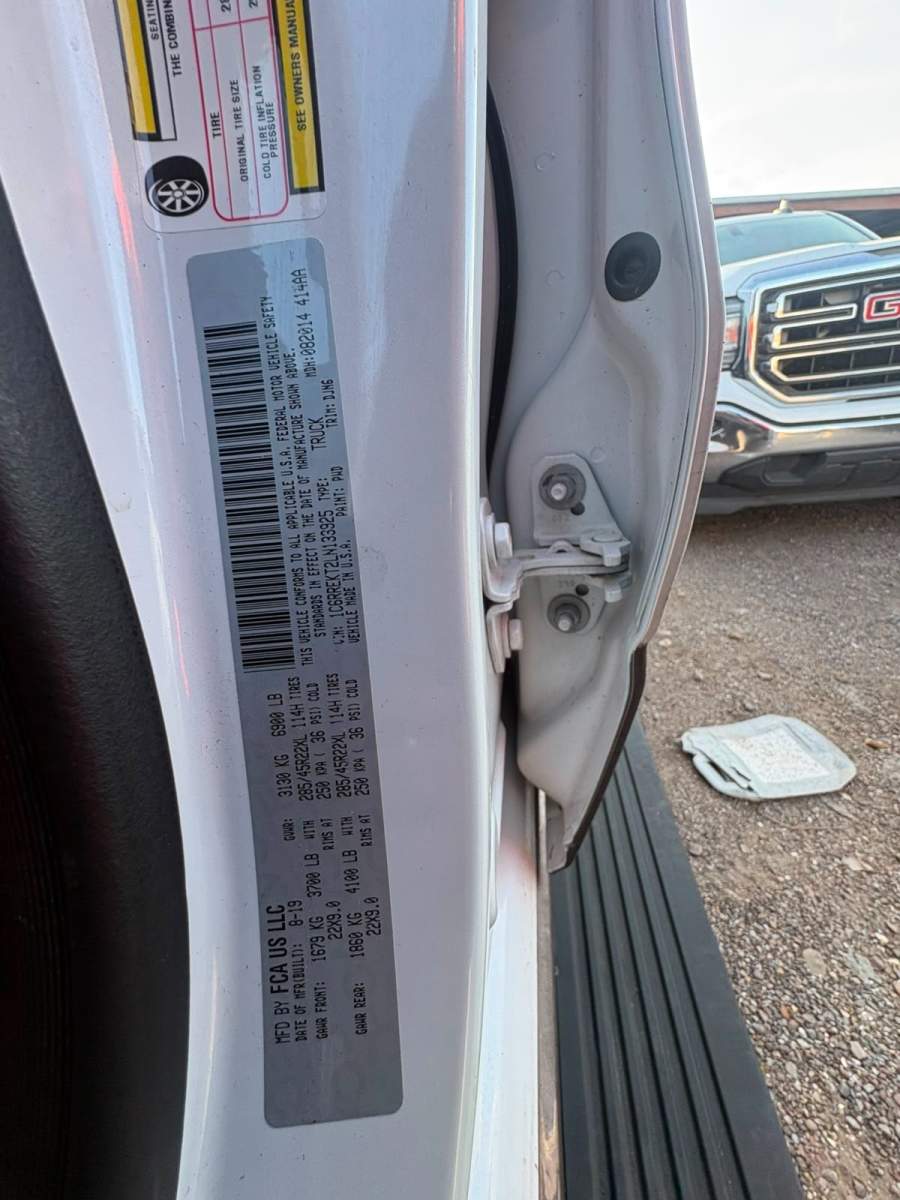 2020 RAM 1500