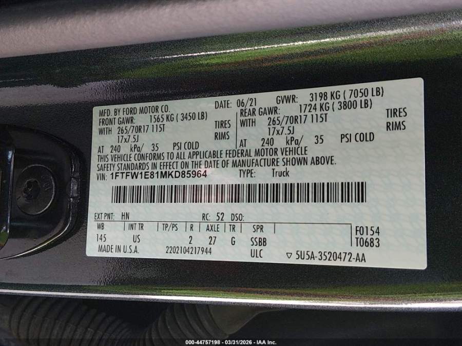 2021 Ford F-150