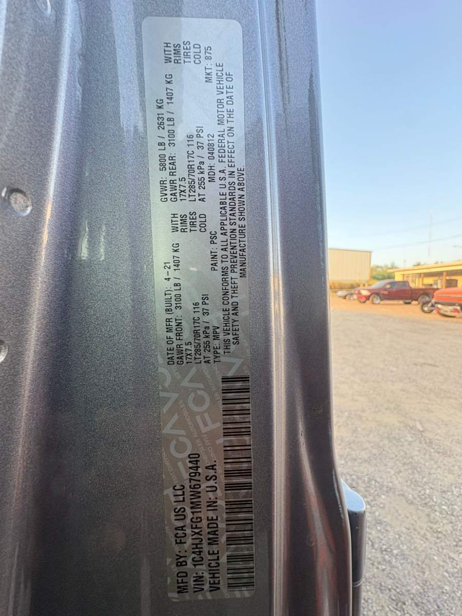 2021 Jeep Wrangler