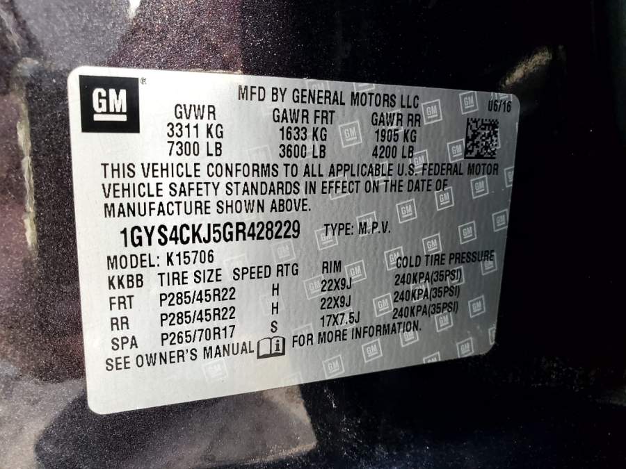 2016 Cadillac ESCALADE PREMIUM COLLECTION