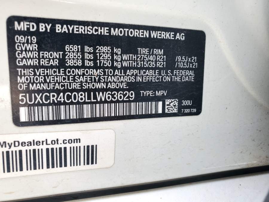 2020 BMW X5 sDrive40i