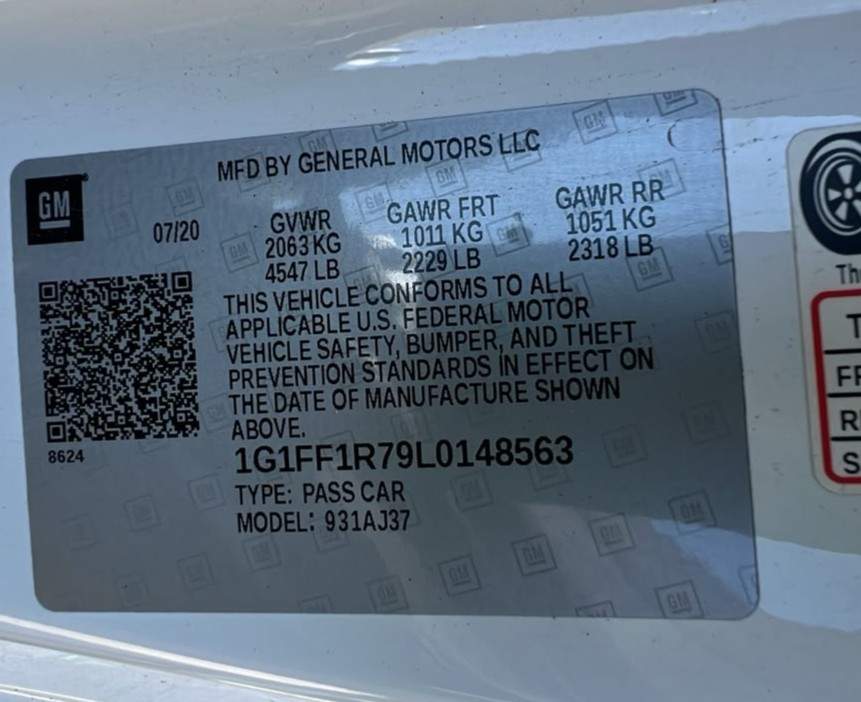 2020 Chevrolet Camaro