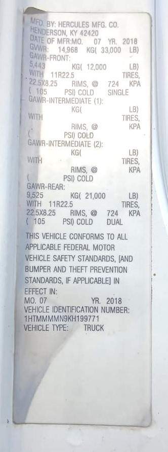 2019 International DURASTAR 4300
