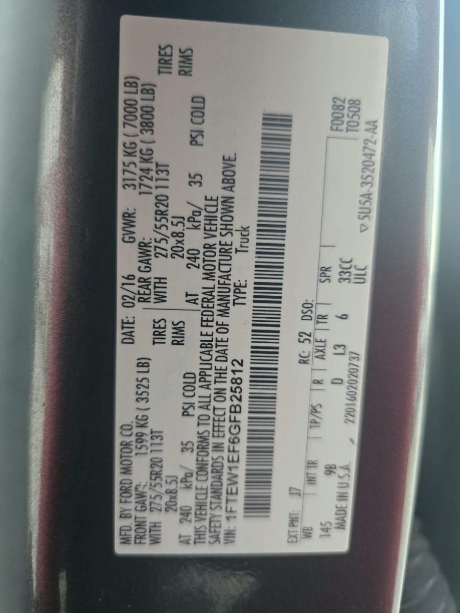 2016 Ford F-150