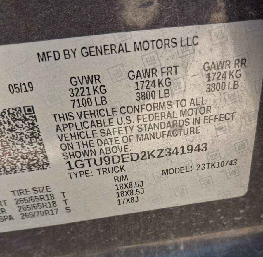 2019 GMC Sierra 1500