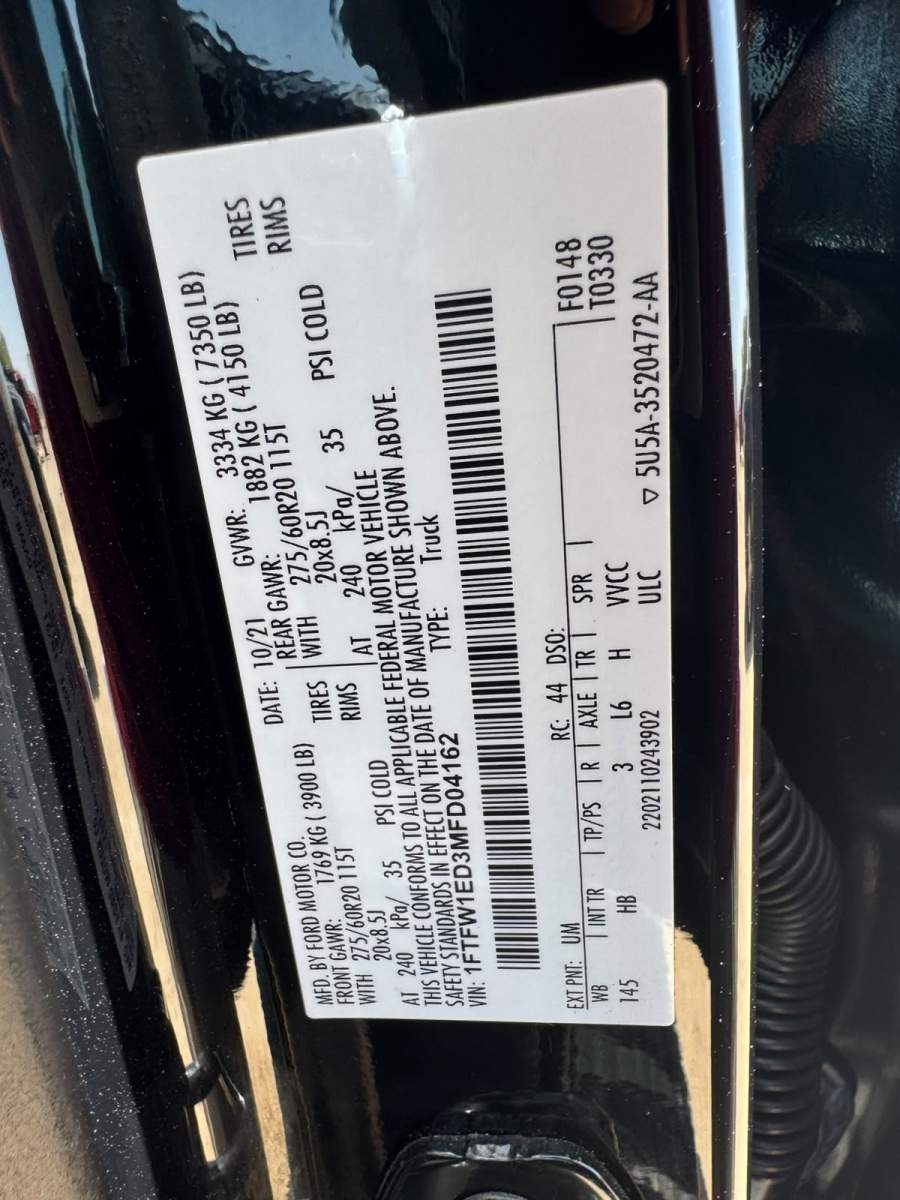 2021 Ford F-150
