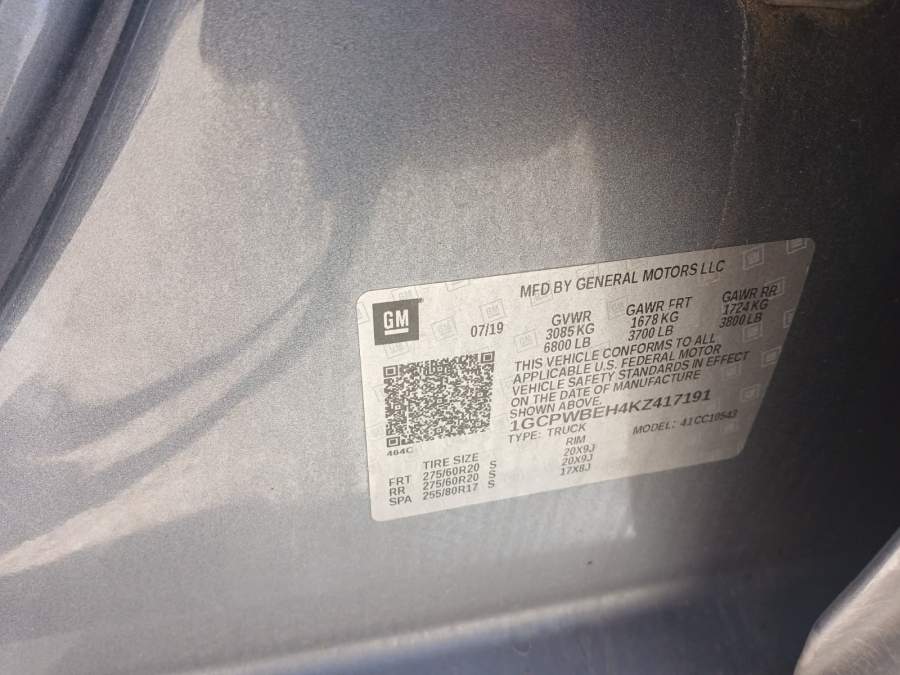 2019 Chevrolet Silverado 1500