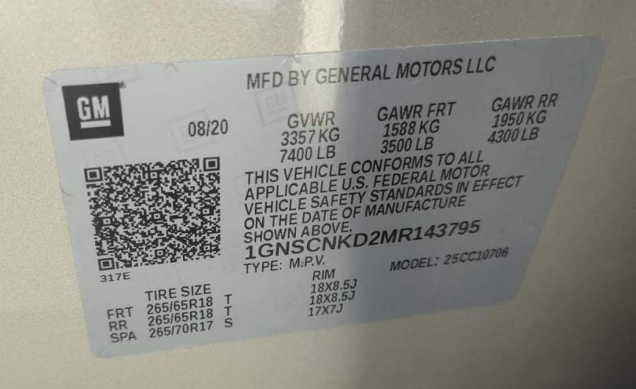 2021 Chevrolet Tahoe