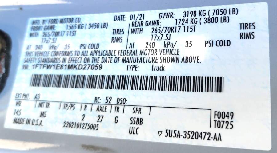 2021 Ford F-150