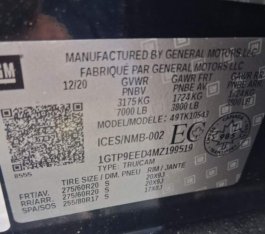 2021 GMC Sierra 1500