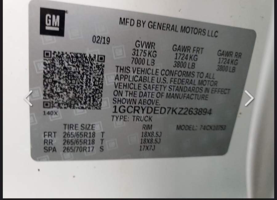 2019 Chevrolet Silverado