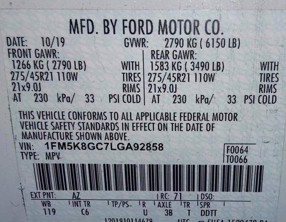 2020 Ford Explorer ST