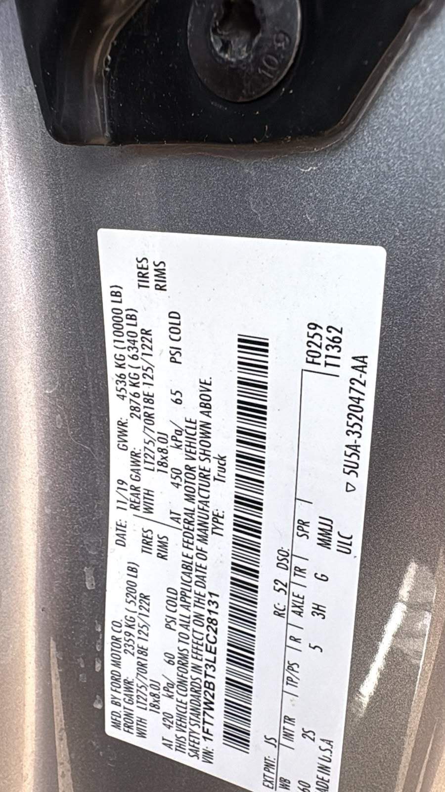 2020 Ford F-250