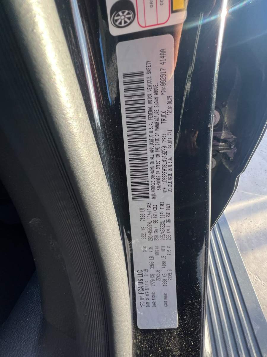 2020 RAM 1500
