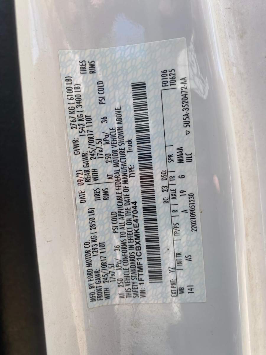 2021 Ford F-150