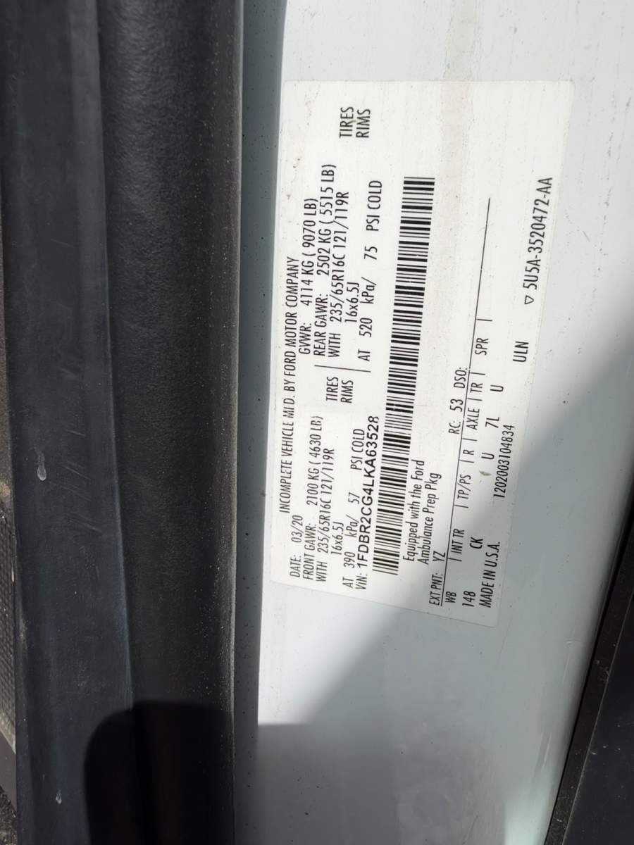 2020 Ford Transit 250