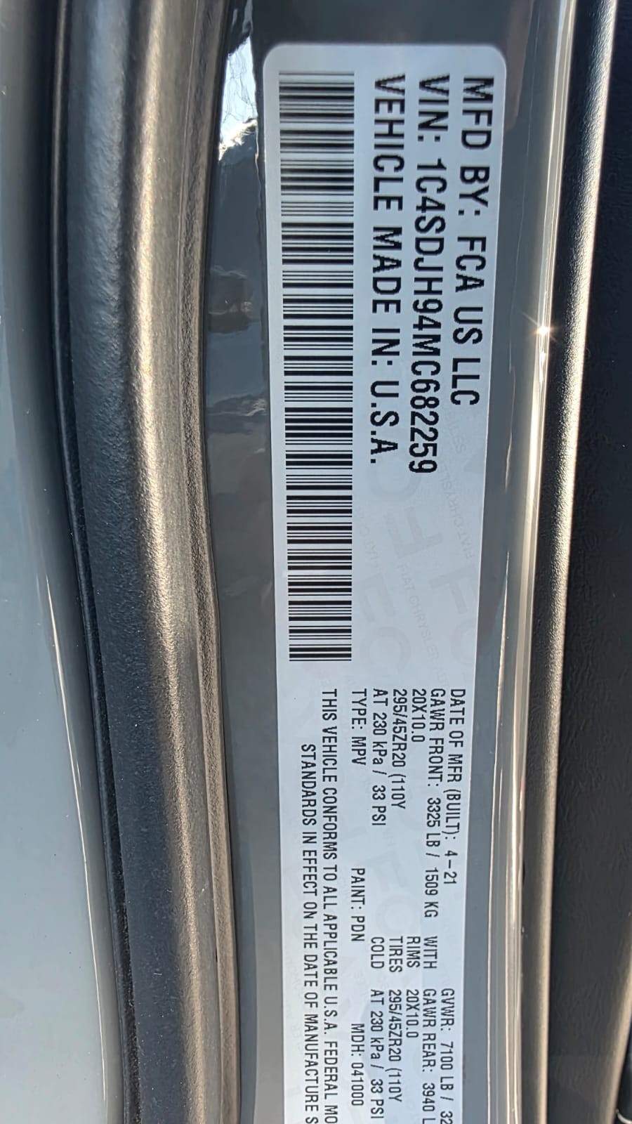 2021 Dodge Durango SRT HELLCAT