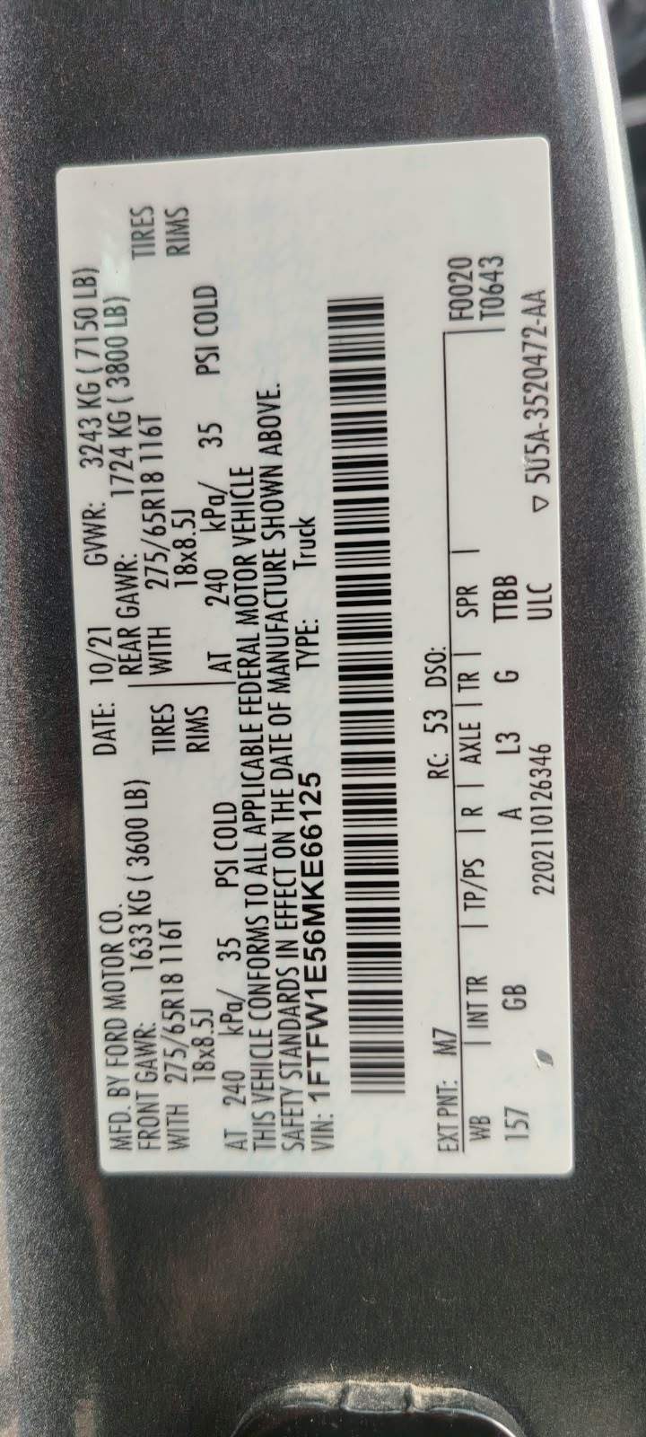 2021 Ford F-150