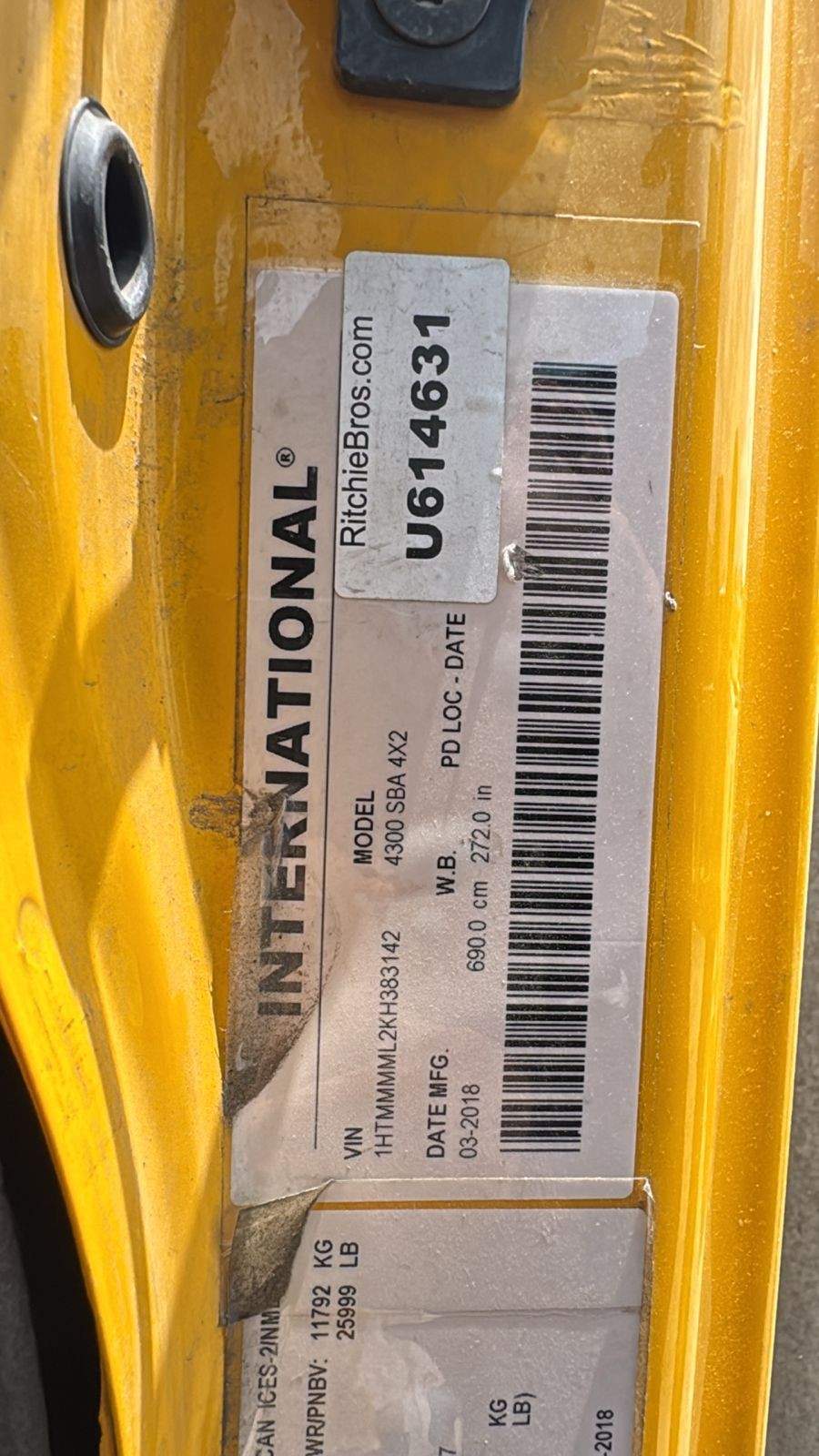 2019 International DURASTAR 4300