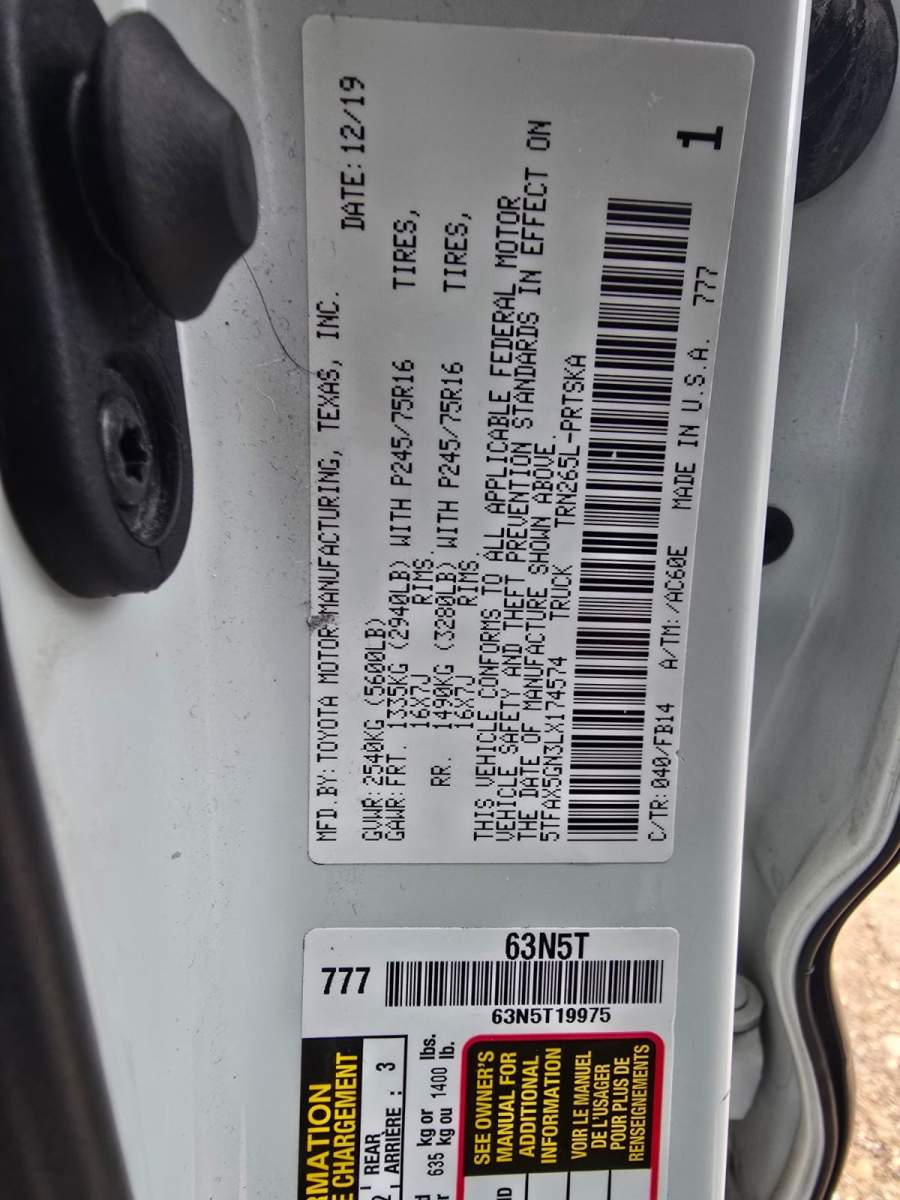 2020 Toyota Tacoma