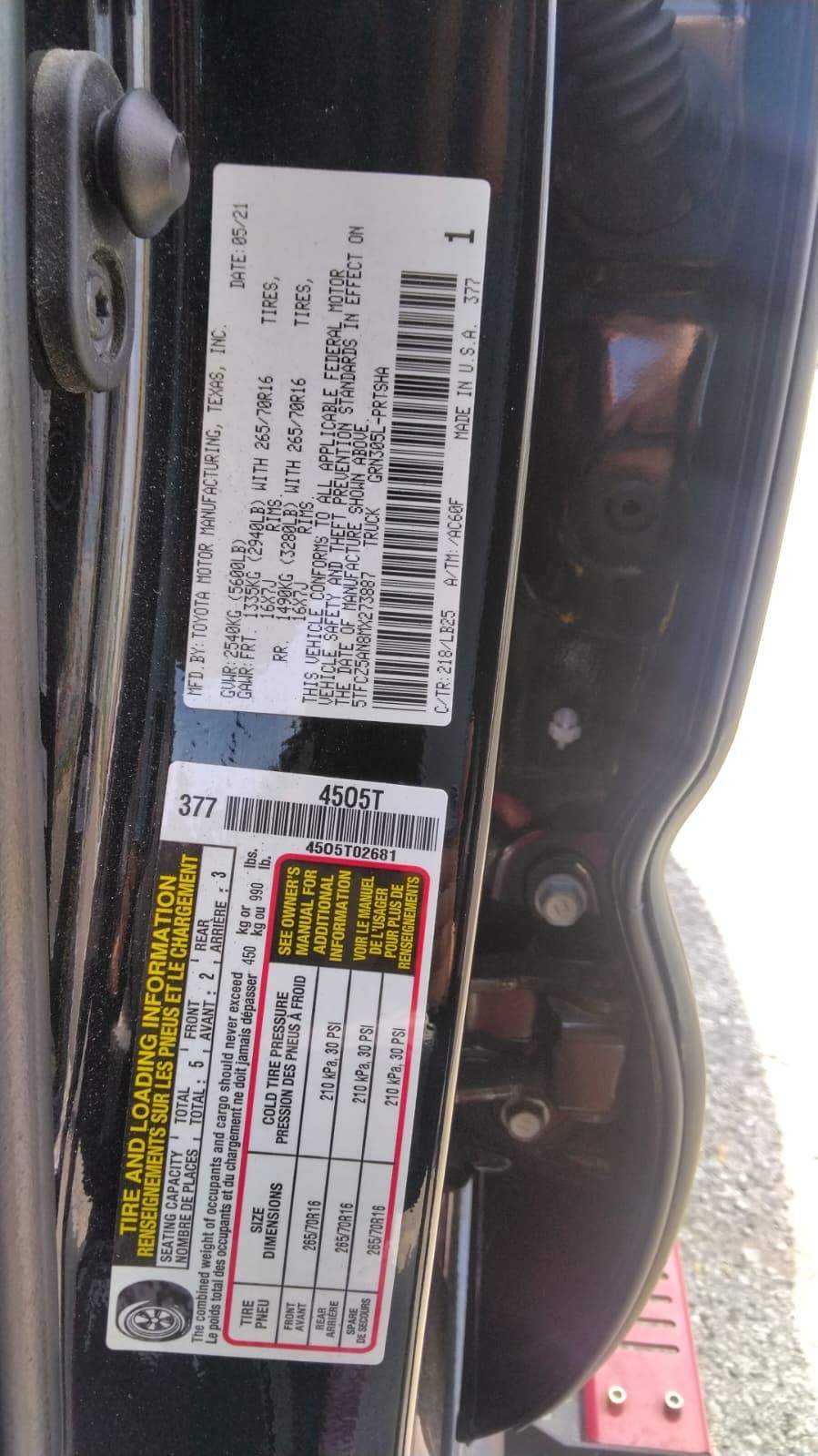 2021 Toyota Tacoma