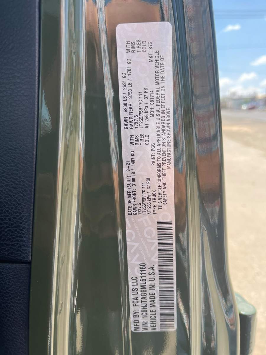 2021 Jeep Gladiator