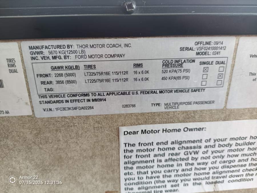 2015 Ford E-350 Super Duty
