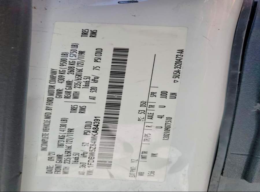 2021 Ford Transit 350
