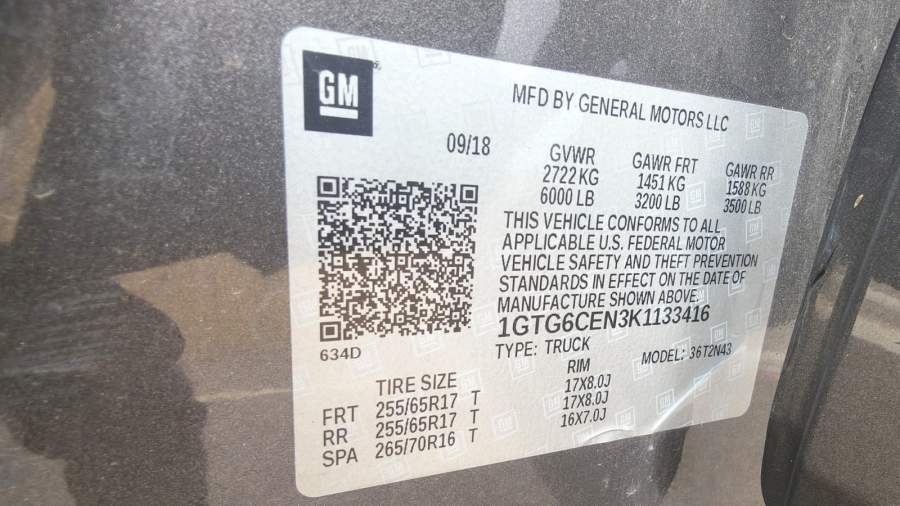2019 GMC Canyon