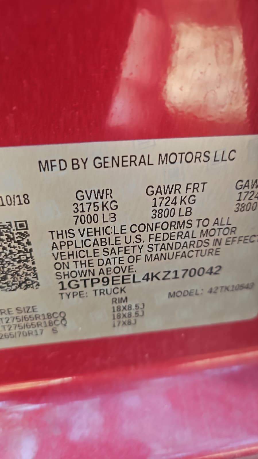 2019 GMC Sierra 1500 AT4