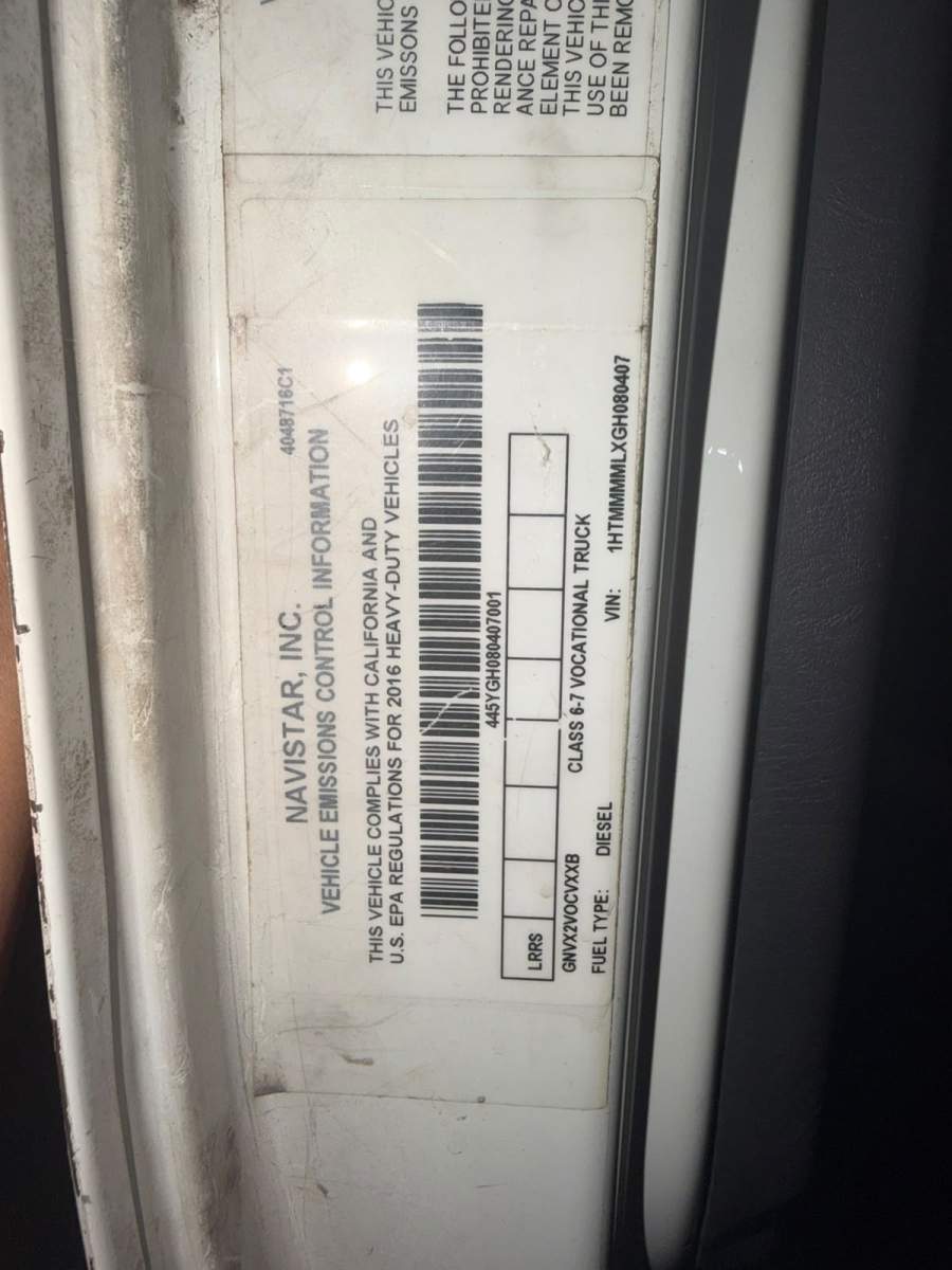 2016 International DURASTAR 4300